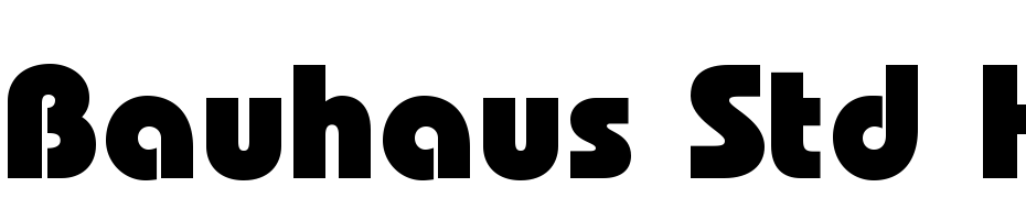 Bauhaus Std Heavy Yazı tipi ücretsiz indir